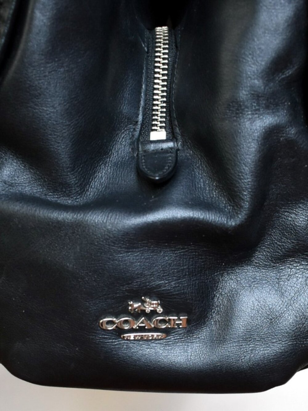 Coach Phoebe Patchwork Leather Shoulder Bag F55535 Black - Picture 5 of 14